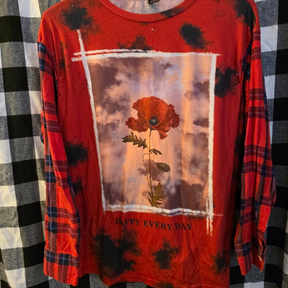 Happy Every Day Upcycled Shirt